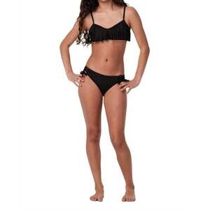 NEW SUBMARINE girl's two-piece bikini set in black